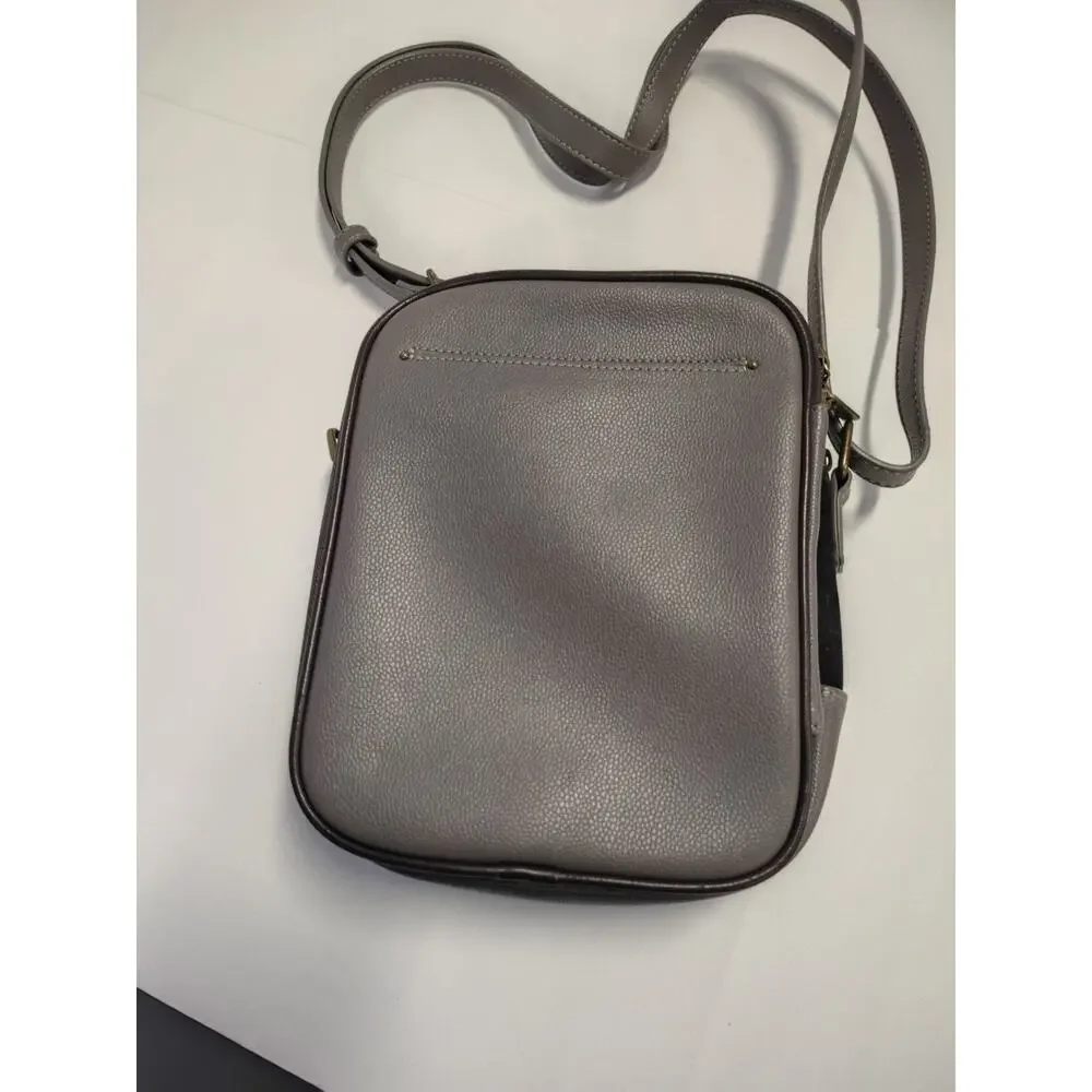 Chala Starburst Dazzled Organizer Crossbody Bag Boho Style Gray Taupe Brown